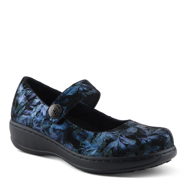 spring step Spring Step Professional WISTERIA-FLWR Shoes BLUE METALLIC