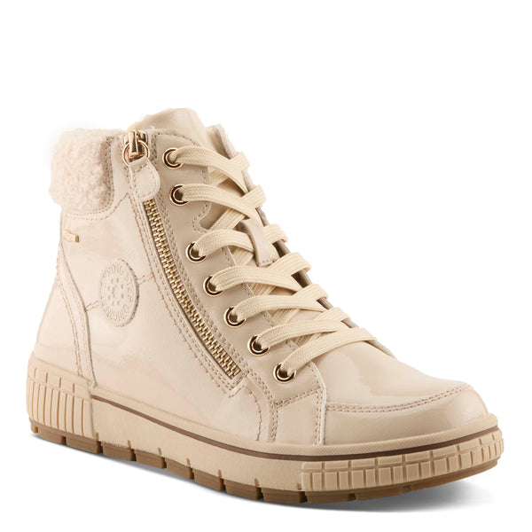 spring step SPRING STEP RELIFE ALPS LACE-UP BOOT BEIGE PATENT