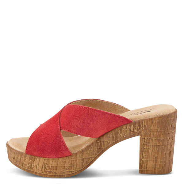 Spring Step SPRING STEP BLANCHAR SANDALS RED SUEDE