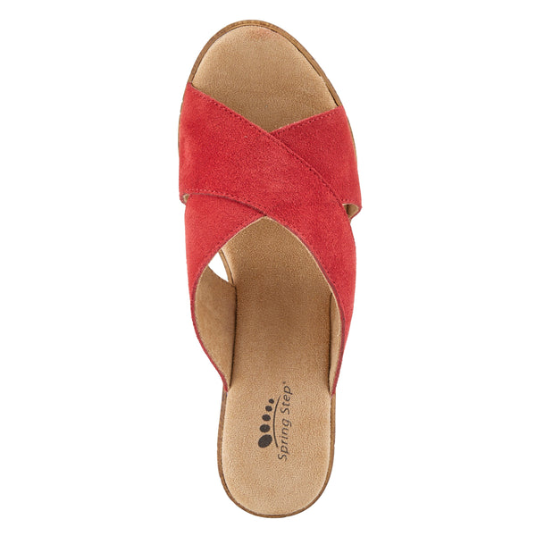 Spring Step SPRING STEP BLANCHAR SANDALS RED SUEDE