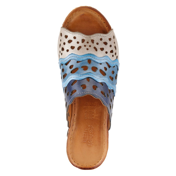 Spring Step SPRING STEP FOOTY SANDAL BLUE MULTI