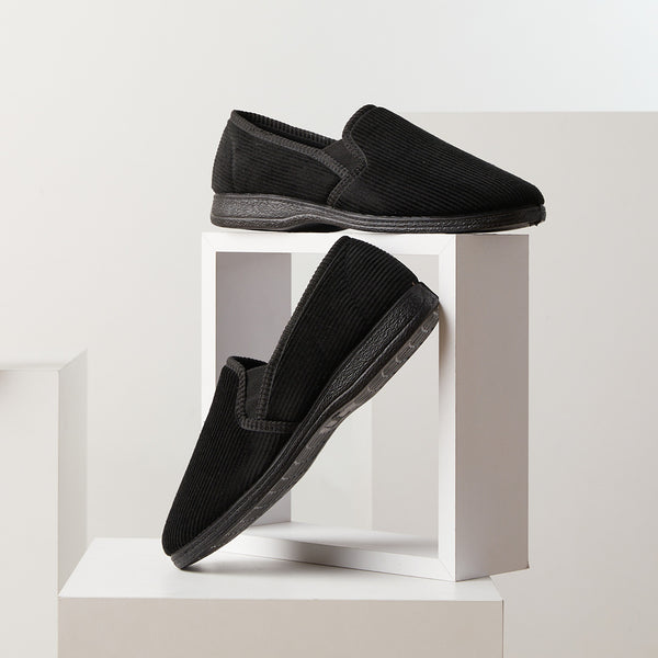 Spring Step SPRING STEP MEN ADAM SLIPPERS BLACK