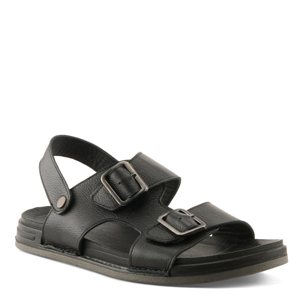 spring step SPRING STEP MEN ARITON SANDALS BLACK