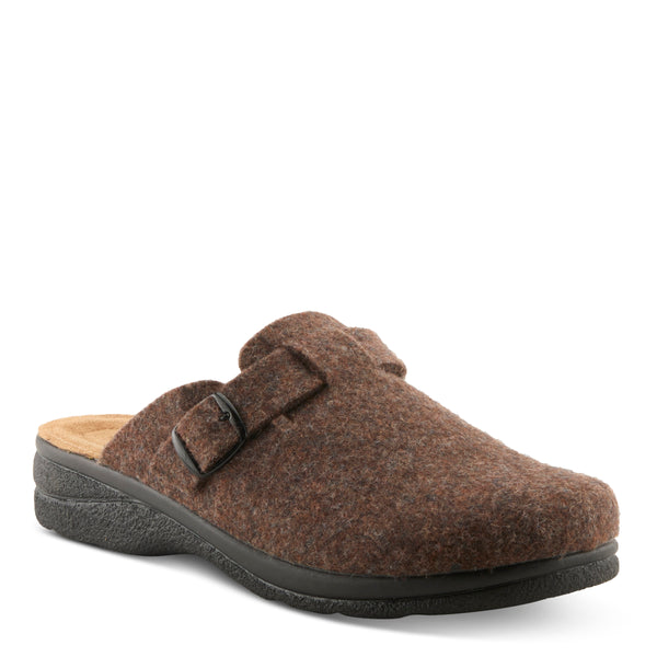 spring step SPRING STEP MEN BENTON SLIPPERS BROWN