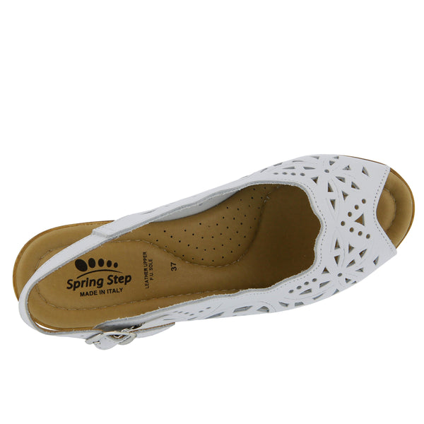 Spring Step SPRING STEP ORELLA SANDAL WHITE