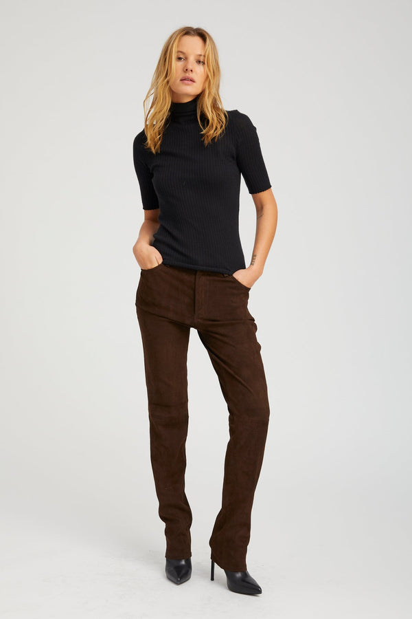 Sprwmn Americano Suede 5 Pocket Slim Straight AMERICANO