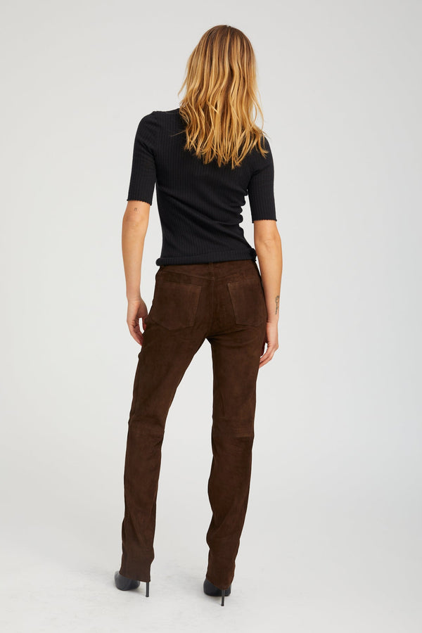 Sprwmn Americano Suede 5 Pocket Slim Straight AMERICANO
