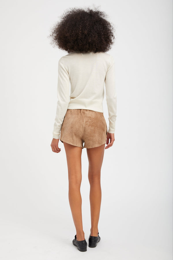 Sprwmn Chalk Ultra Fine Cashmere Baby Cardigan CHALK