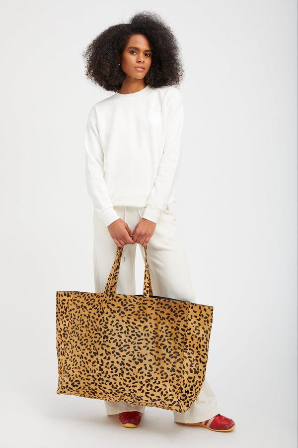 Sprwmn Cheetah Pony Hair Large Classic Tote CHEETAH