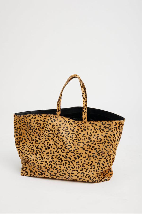 Sprwmn Cheetah Pony Hair Large Classic Tote CHEETAH