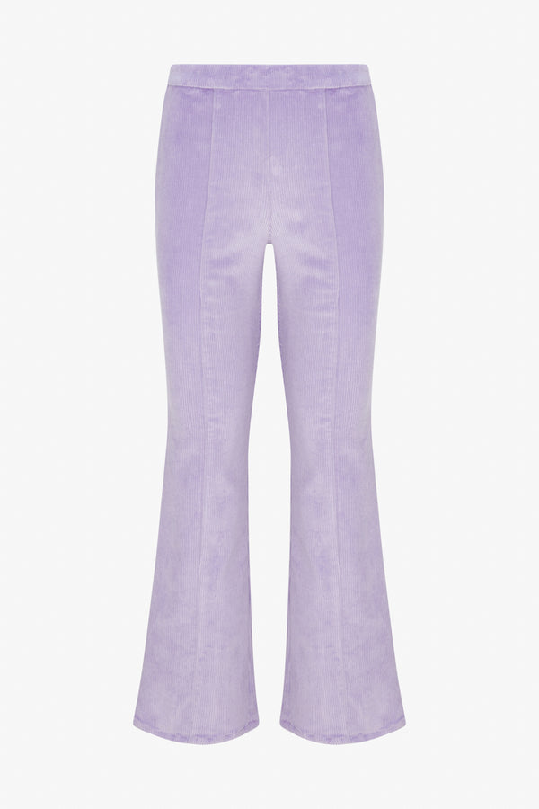 Sprwmn Corduroy Ankle Flare With Princess Seams LAVENDER