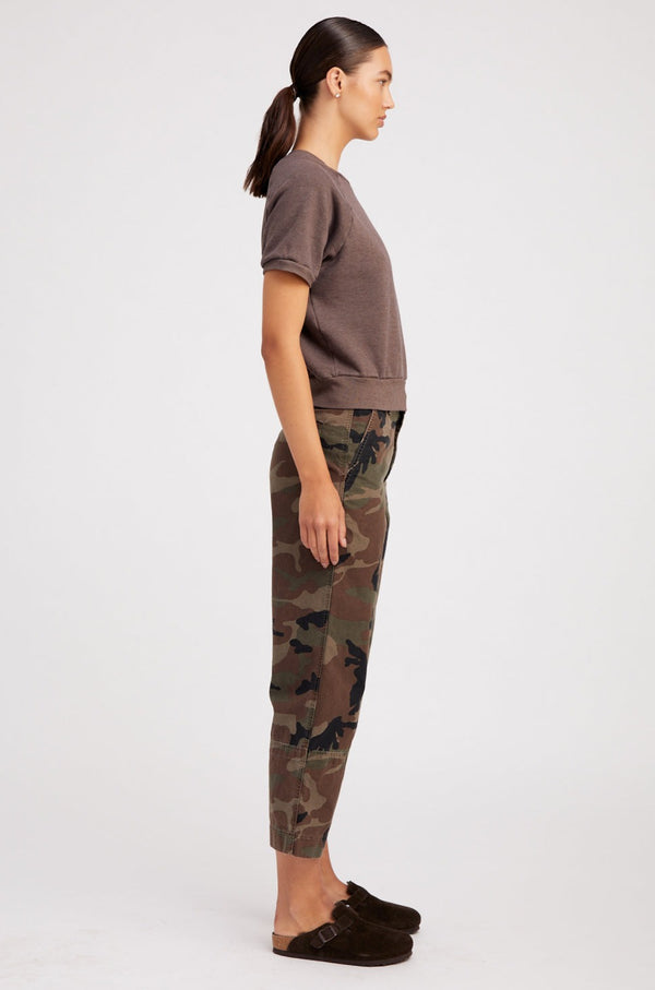 Sprwmn Dark Camouflage Slash Pocket Trousers Dark Camouflage