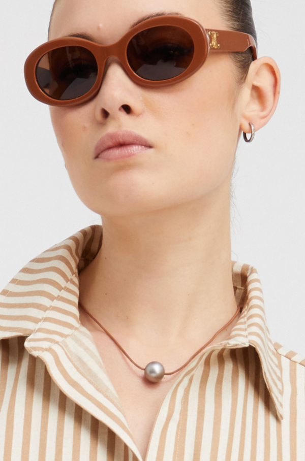 Sprwmn Silver Signature Pearl Choker Necklace SILVER