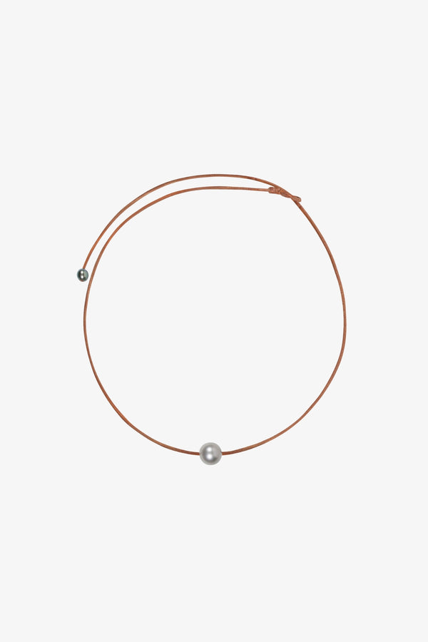 sprwmn Silver Signature Pearl Choker Necklace SILVER