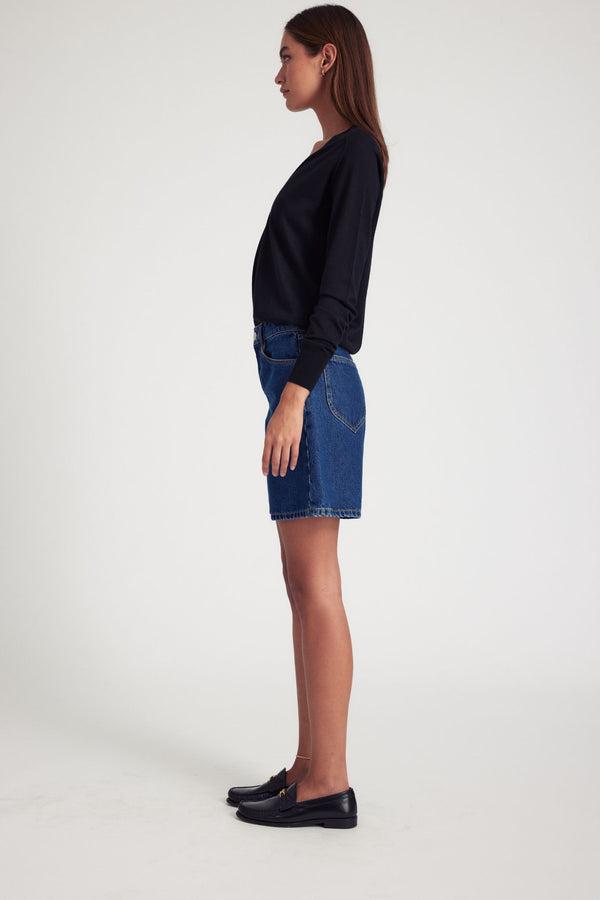 Sprwmn A-Line Denim Shorts Alicia