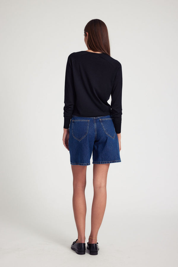 Sprwmn A-Line Denim Shorts Alicia