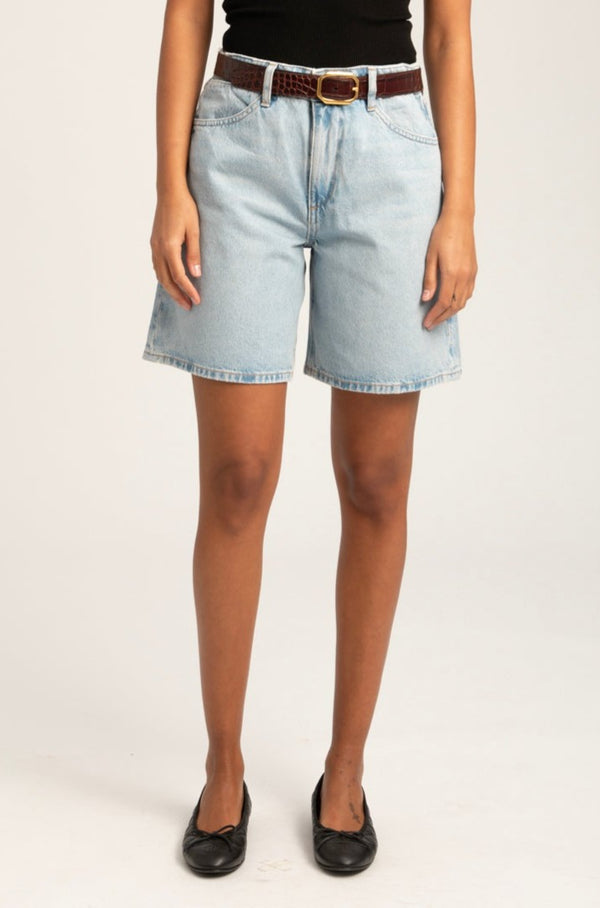 Sprwmn A-Line Denim Shorts Bianca