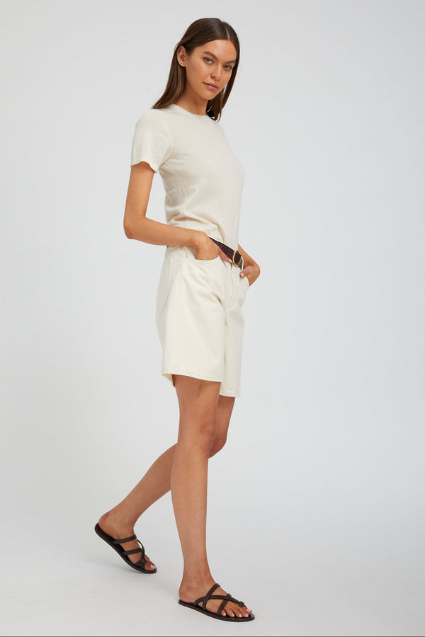 Sprwmn A-Line Denim Shorts Yoko