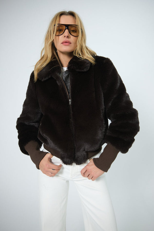 sprwmn Americano Fur Tate Jacket AMERICANO