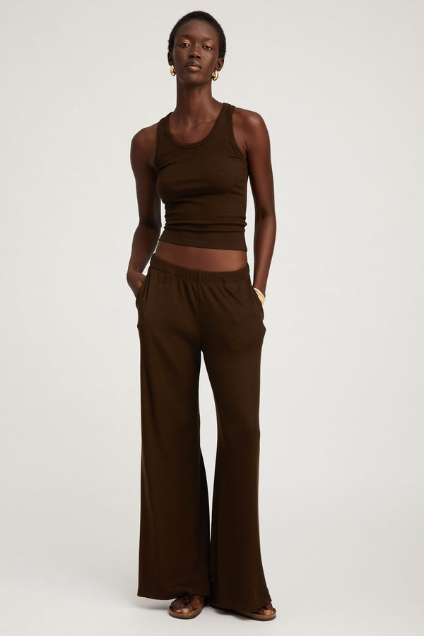 Sprwmn Americano Rib Wide Leg Pants Americano