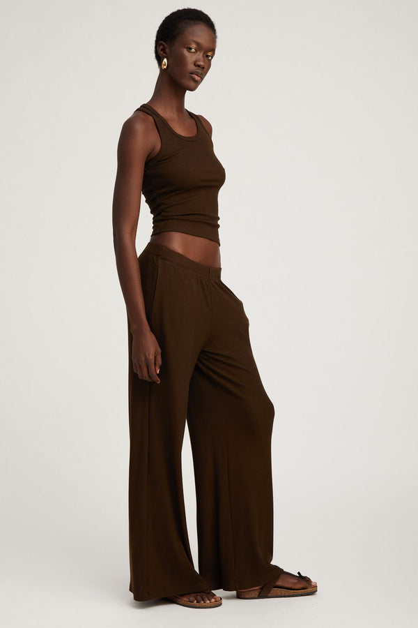 Sprwmn Americano Rib Wide Leg Pants Americano