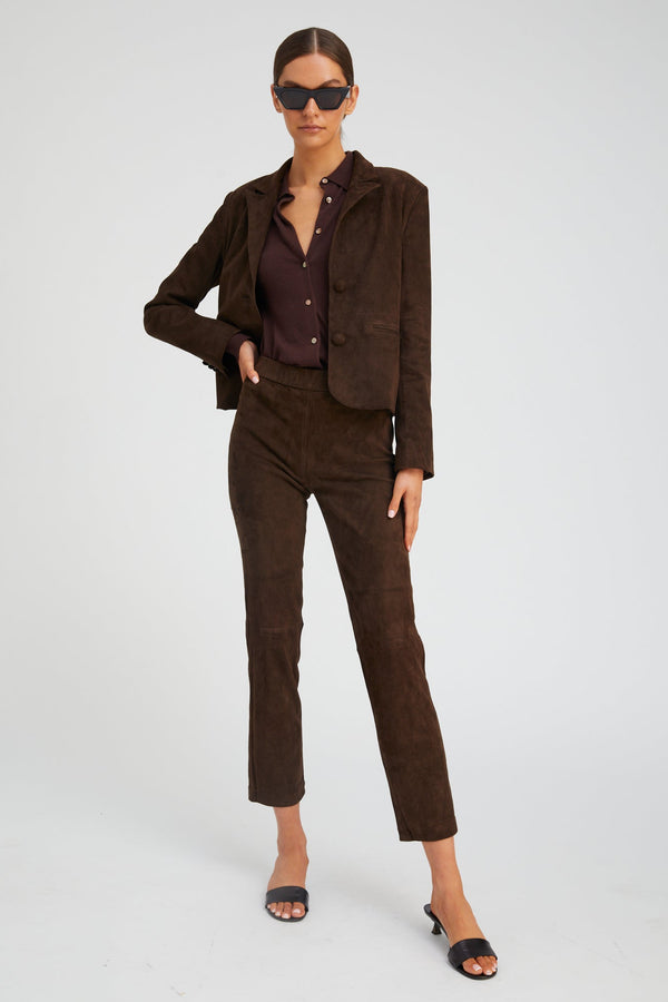Sprwmn Americano Suede Claire Blazer AMERICANO