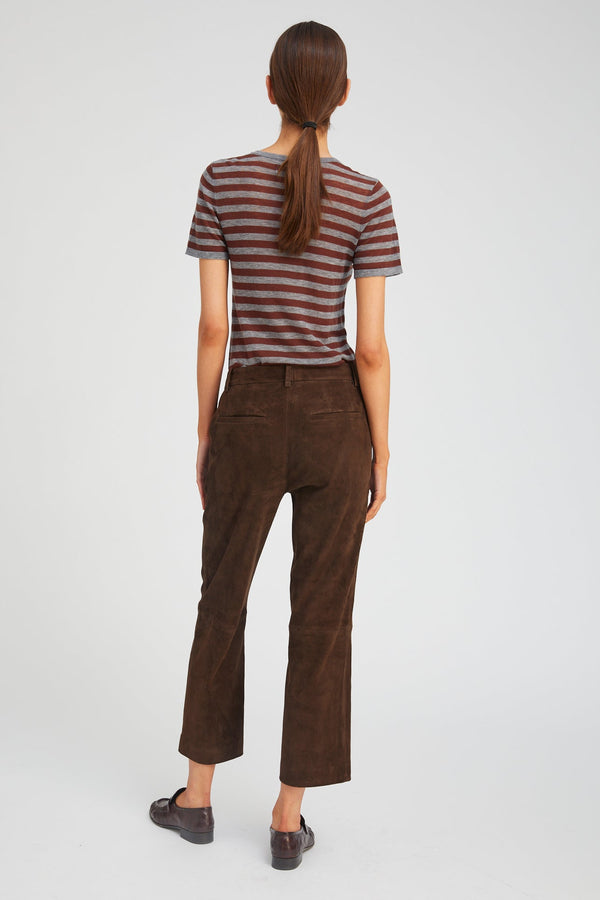 Sprwmn Americano Suede Cropped Trousers AMERICANO