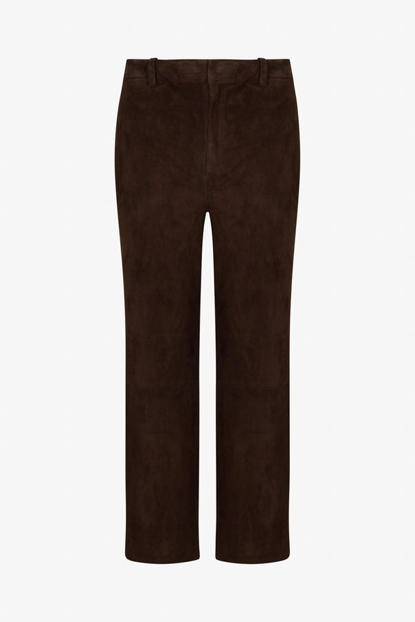 Sprwmn Americano Suede Cropped Trousers AMERICANO