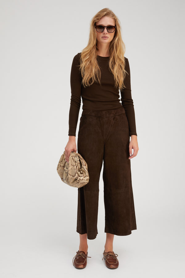 sprwmn Americano Suede Culotte Americano