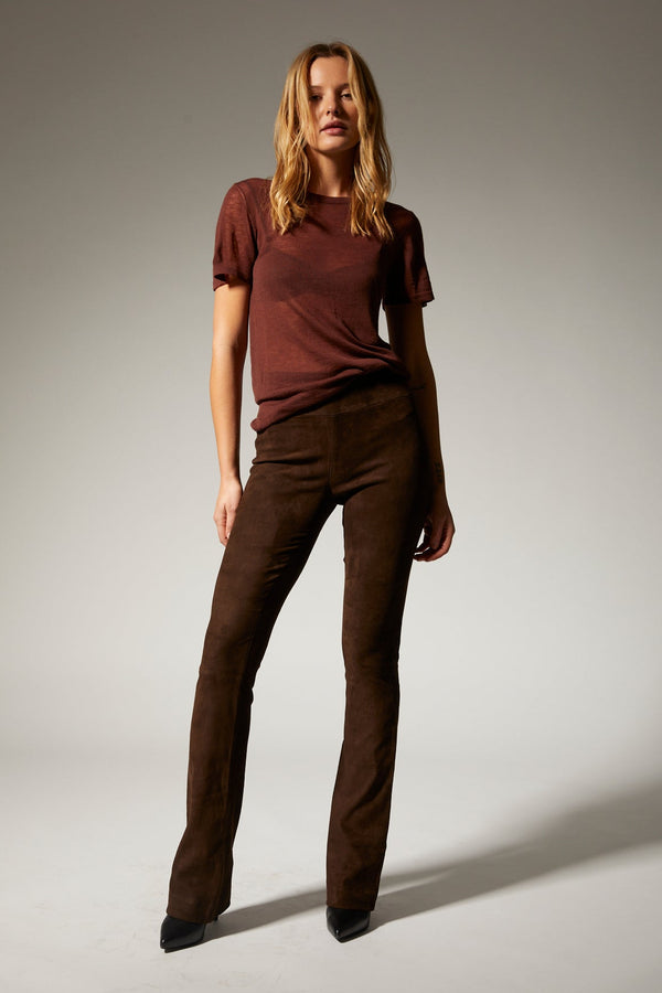 sprwmn Americano Suede Micro Flare AMERICANO