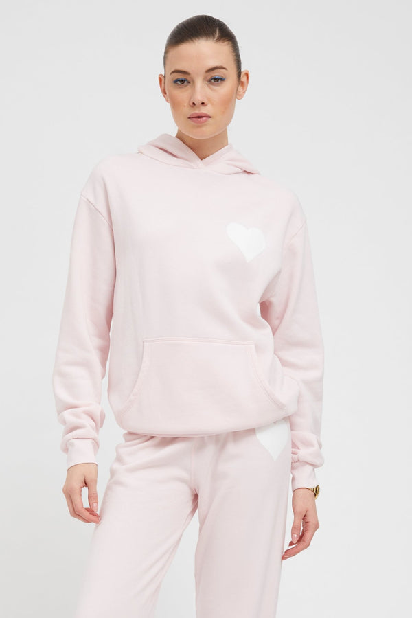 sprwmn Ballet Heart Hoodie Light Pink