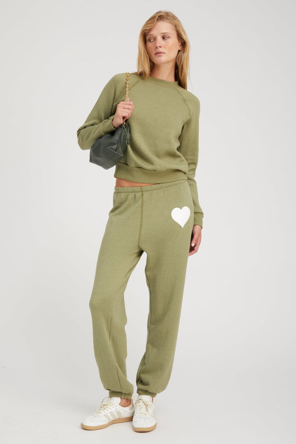 Sprwmn Basil Heart Sweatpants Basil