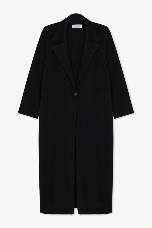 Sprwmn Black Cashmere Classic Coat Black