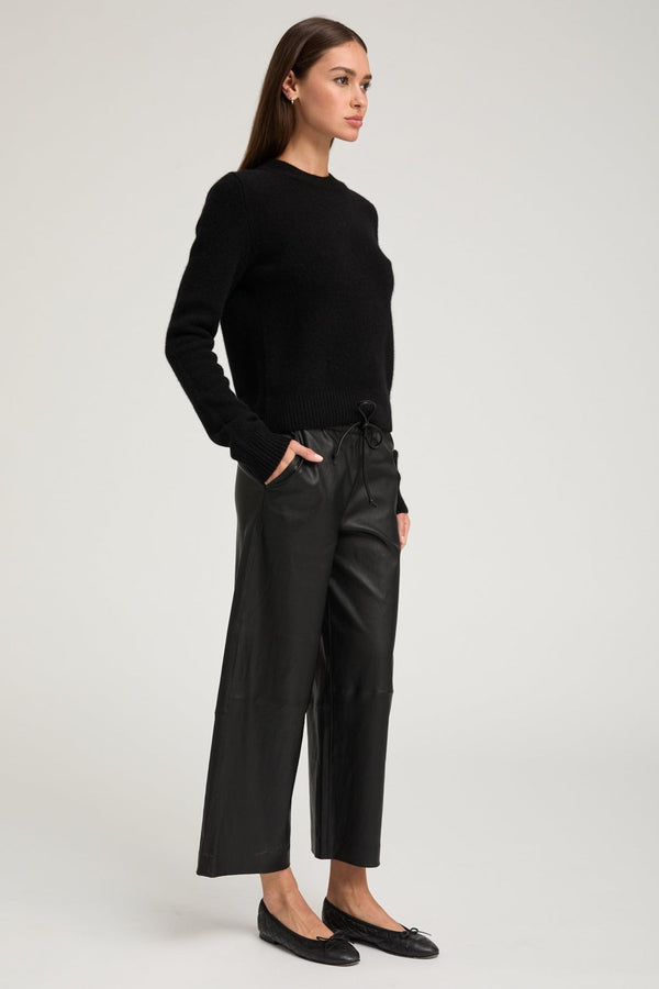 Sprwmn Black Cashmere Crewneck Sweater Black