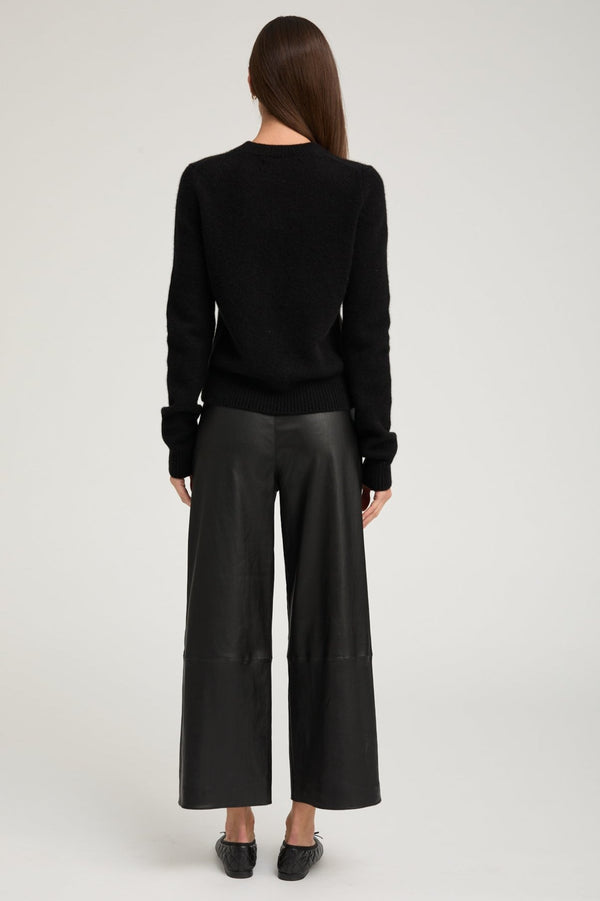 Sprwmn Black Cashmere Crewneck Sweater Black