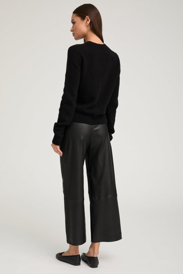 Sprwmn Black Cashmere Crewneck Sweater Black