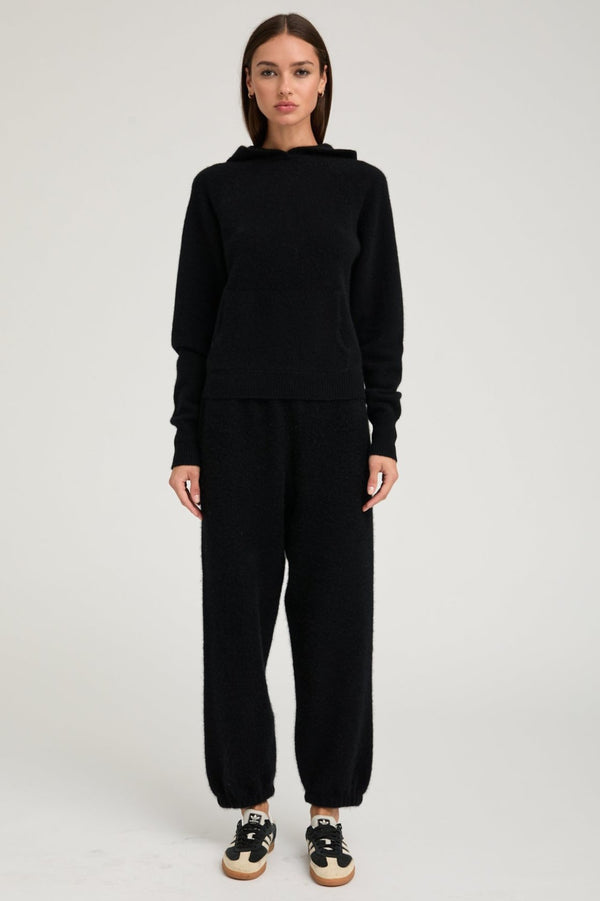 sprwmn Black Cashmere Sweatpants Black