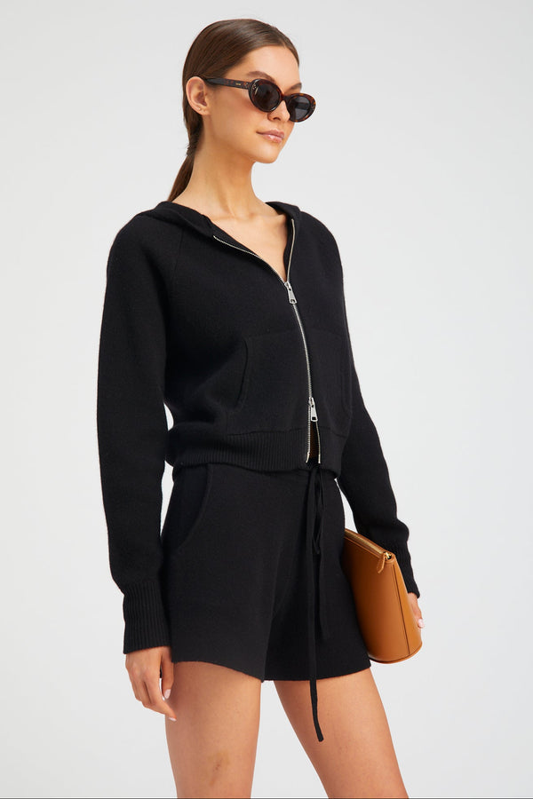 Sprwmn Black Cashmere Sweatshorts BLACK