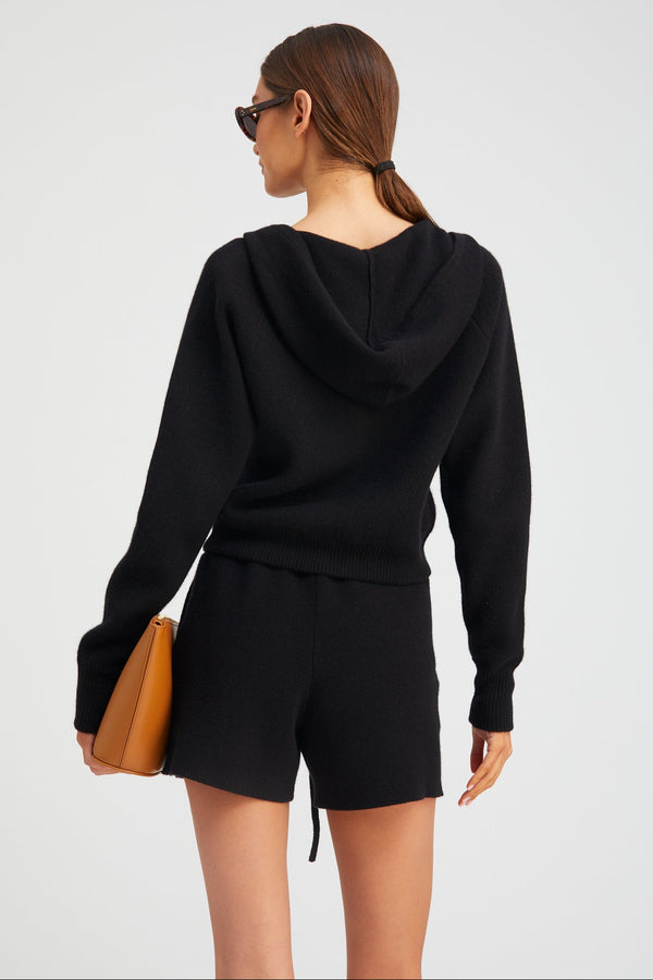 Sprwmn Black Cashmere Sweatshorts BLACK