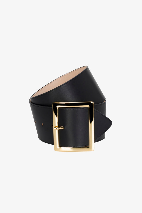 Sprwmn Black Leather Elsa Belt BLACK