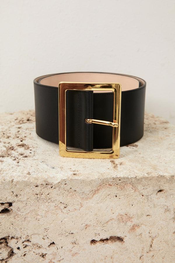 Sprwmn Black Leather Elsa Belt BLACK