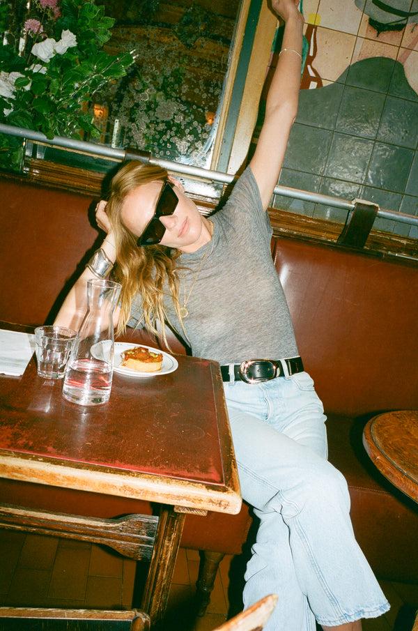 Sprwmn Black Leather Kate Belt BLACK