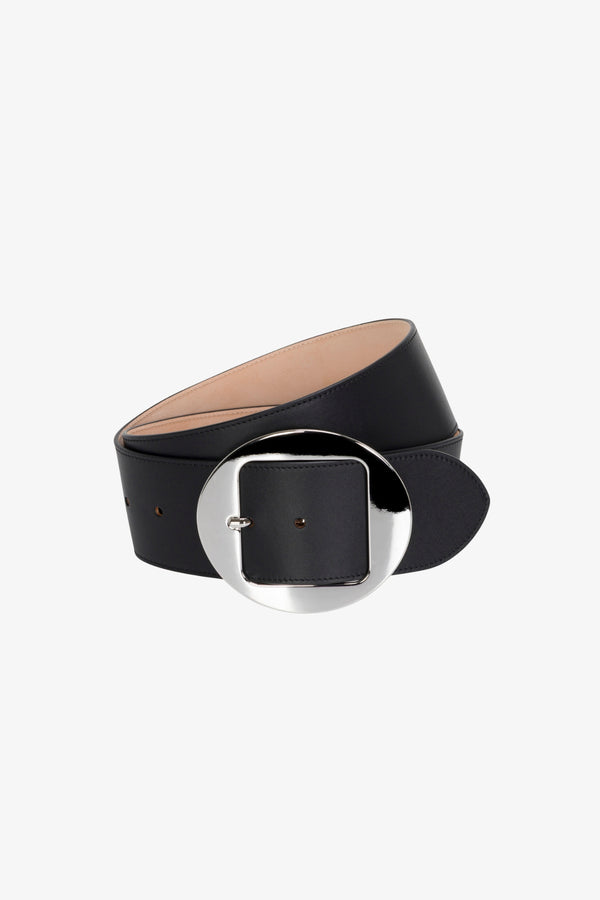 Sprwmn Black Leather Sienna Belt BLACK