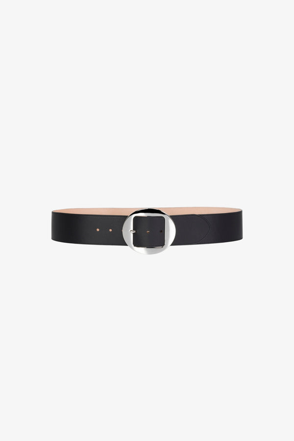 sprwmn Black Leather Sienna Belt BLACK