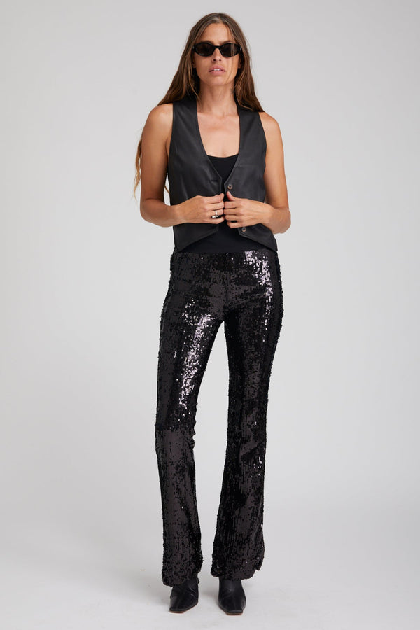 Sprwmn Black Leather Vest