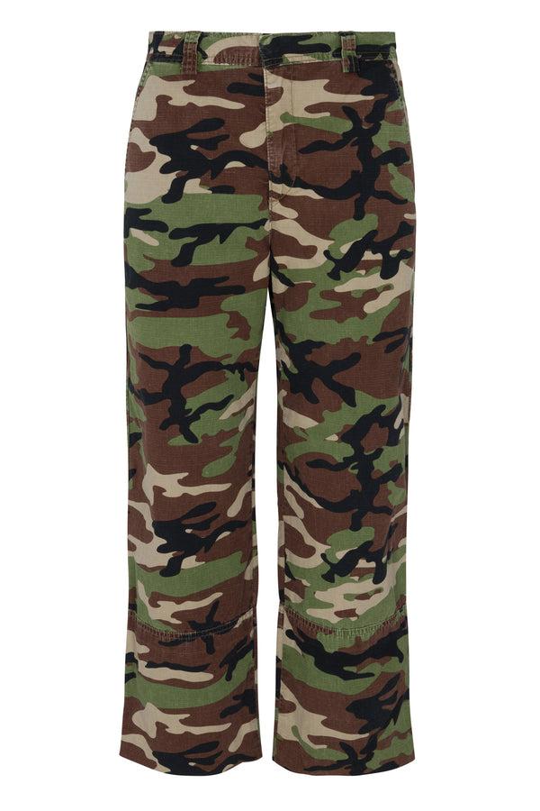 Sprwmn Camouflage Slash Pocket Trousers Camouflage