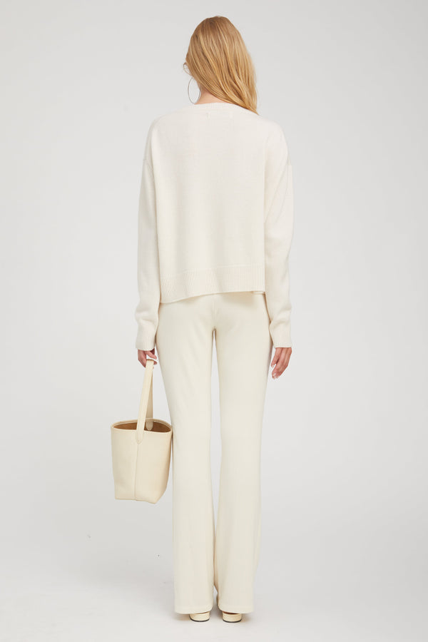Sprwmn Cashmere Boxy Sweater Chalk