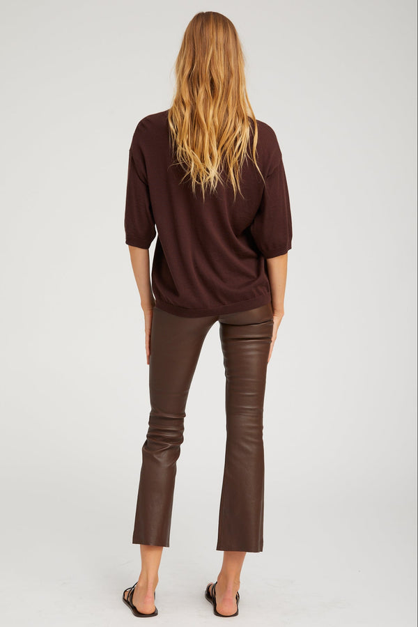 Sprwmn Cashmere Boxy Tee AMERICANO