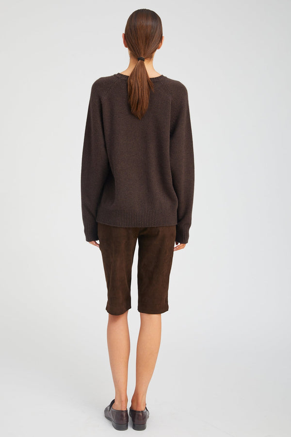 Sprwmn Cashmere Boyfriend Sweater COFFEE