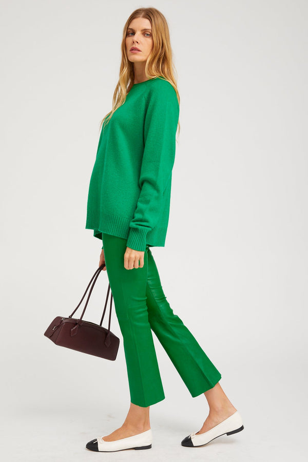 Sprwmn Cashmere Boyfriend Sweater KELLY GREEN